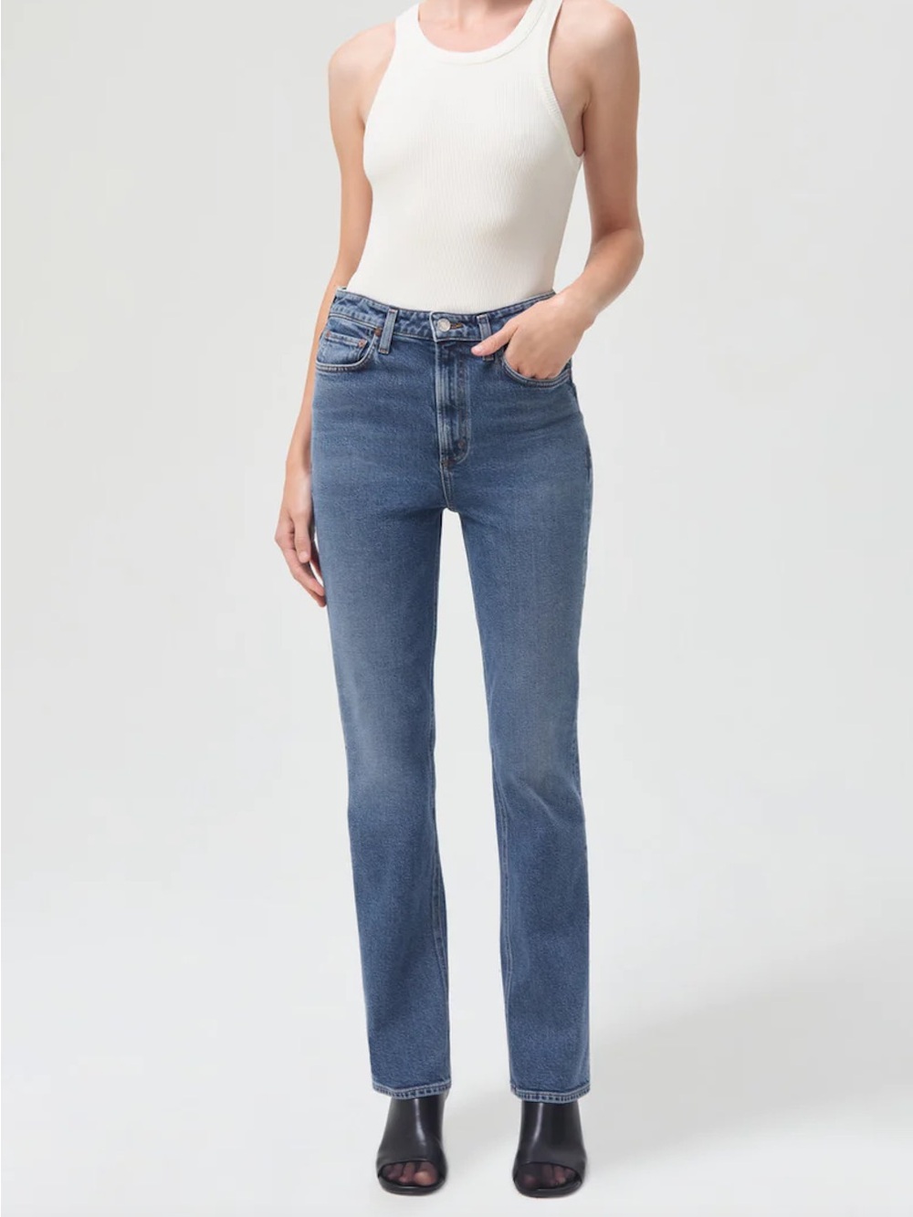 Agolde Vintage High Rise Bootcut Jeans in Prophecy